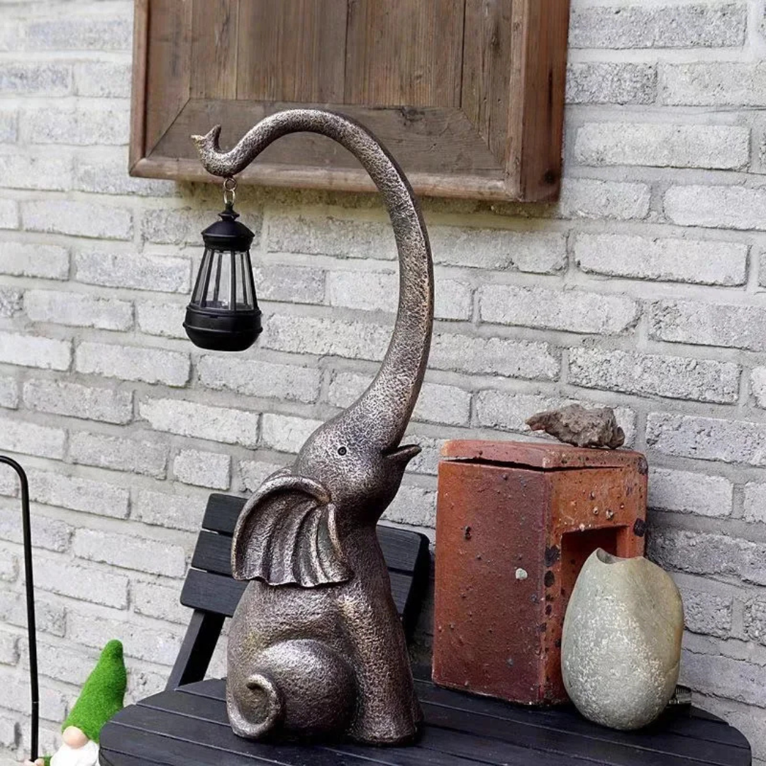 Twilight Glow Elephant Solar Lamp